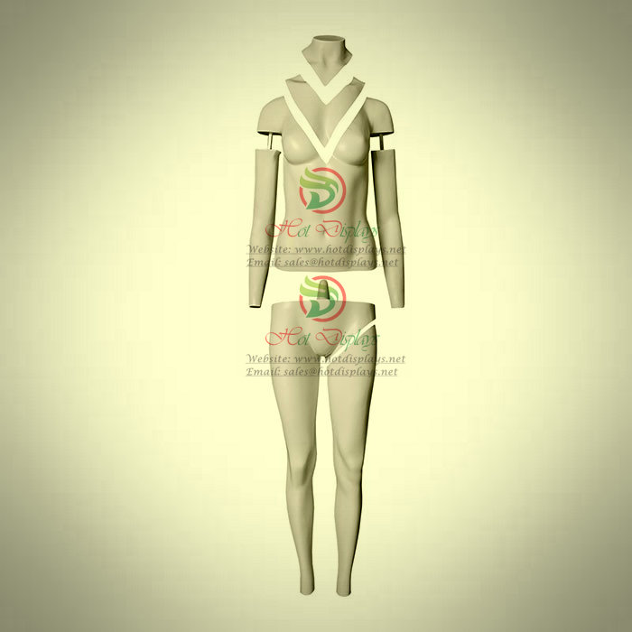 Female Photography Ghost Mannequins with Removable Neck and Detachable Arms