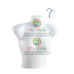 China Wholesale Cheap Plastic Female Mannequin PP White Hanging Vacuum Form with Hook MAF-H2-PL101