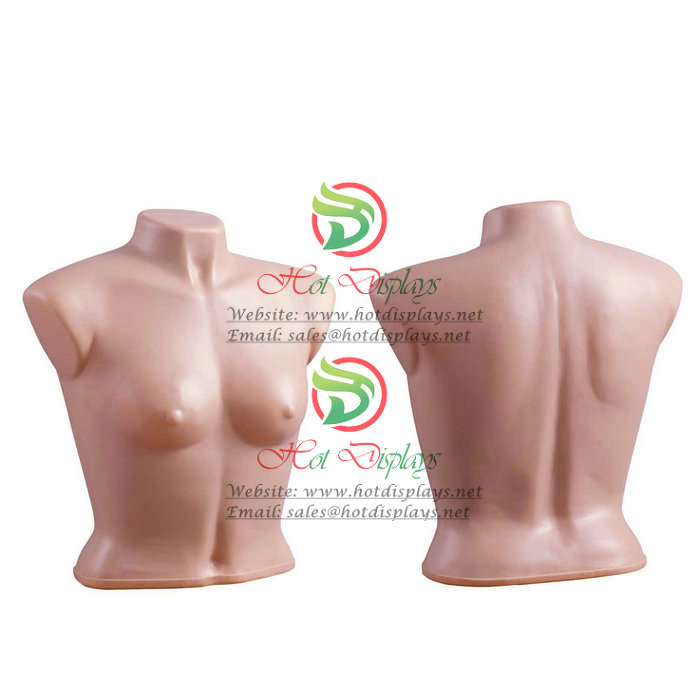China Whole Sale Plastic Female Big Breast / Bust Mannequin Cheap Stock PE Skin Underwear Torso MAF-H2-PL202