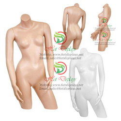Female Plastic Mannequin White Skin Standing Torso Hanging Busty Woman Underwear Dommy MAF-H2-PL206
