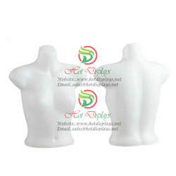 White PE Female Plastic Mannequin China Cheap Standing Busty Woman Torso Bra Form Underwear Dummy MAF-H2-PL208