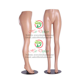 Stock Female Skin Mannequin Pants Trousers PE Display Torso Woman Plastic Dummy with Metal Base MAF-H3-PL202