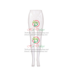 Cheap Female Plastic Mannequin ABS Glossy Painting Big Size Woman Leg Torso Pants Trousers Dummy MAF-H3-FL1 White