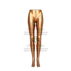 Cheap Stock Female ABS Plastic Mannequin Woman Leg Torso with Glossy Painting Pants Trousers Dummy MAF-H3-FL1 Gold