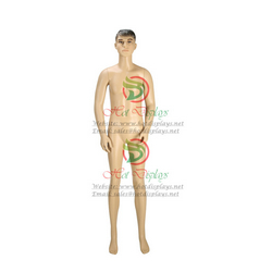China Wholesale Plastic Male Full Body Mannequin Skin Make Up Man Dummy Cosmetic Muscled Model MAM-F1-B3B03