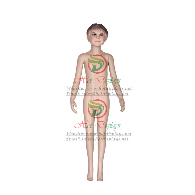 China Cheap Children Full Body Mannequin PE Skin Kid Cosmetic Model Make Up Dummy with Metal Base MAC-F1-D1D01