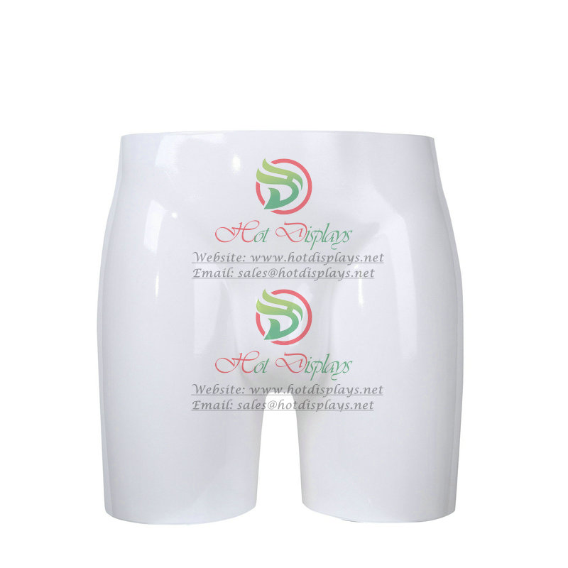 Cheap Stock Female Underwear Display Hip Torso ABS Glossy Painting Lingerie Shop Plastic Mannequin Slim Ladies Briefs Model MAF-H4-L14 White