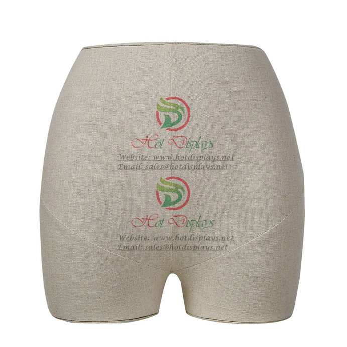 Wholesale Window Display Fabric Female Underwear Mannequin Stock Hip Display Lingerie Torso China Cheap Ladies Briefs Model MAF-H4-L15 Linen