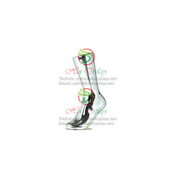 Chrome Silver Plastic Female Sport Leg Mannequin Stand Emulate Foot Ankle Socks Display Form ABS Ladies Shoes Trying Insert Dummy MA-FT1L