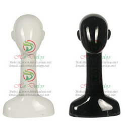 Glossy Painting Female Wig Display Head Plastic Mannequin ABS Ladies Stand Abstract Periwig Model Woman Hairpiece Form MA-T2