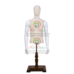 Flocking Male Plastic Torso China Stock Abstract Strong Man Manneuin Wholesale Cheap Window Display Muscled Model MAM-H1-MK1 Khaki