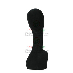 Fashion Store Female Wig Mannequqin Plastic Ladies Abstract Head Torso Wholesale Necklace Jewelry Display Dummy MA-TA1 Flocking Black