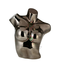 Chrome Female Plastic Mannequin ABS Headless Lingerie Model Busty Woman Underwear Dummy Bra Display Torso MAF-H2-L11 Gun-black