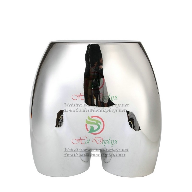 Wholesale Painting Female Underwear Mannequin Stock ABS Hip Display Lingerie Torso Cheap Ladies Briefs Plastic Model MAF-H4-L15 Chrome Silver