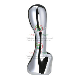 Female Wig Display Head Plastic Mannequin Ladies Stand Abstract ABS Periwig Model Woman Hairpiece Form MA-T1 Chrome Silver