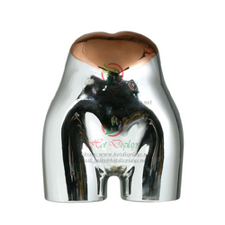 MAF-H4-L16 Chrome Silver with Rose Gold Heart Top