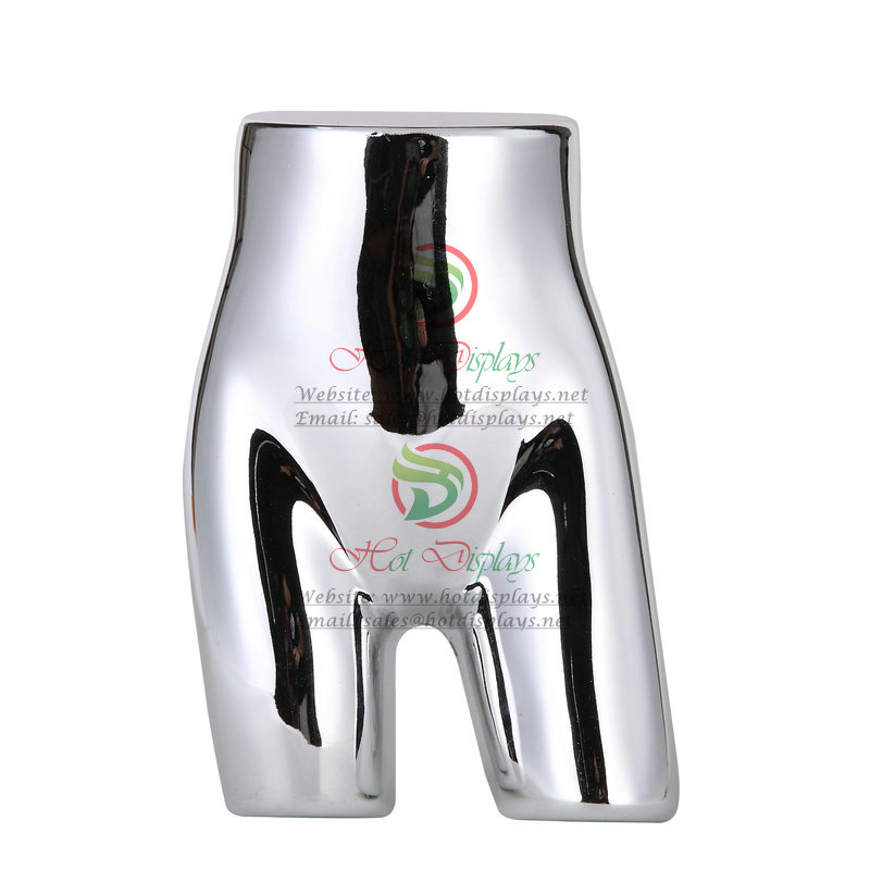 Chrome Female Underwear Plastic Mannequin China ABS Cheap Sexy Ladies Briefs Model Stock Hip Display Lingerie Torso MAF-H4-L20 Silver