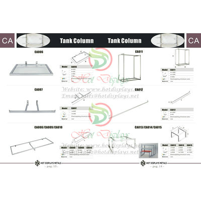 Custom Store Fixtures Clothes Racks Display Shelves in Italy Spain Portugal Andorra Luxemburg P13 Tank Column
