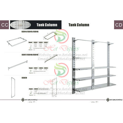 Custom Store Fixtures Clothes Racks Display Shelves in Egypt Libya Sudan Tunis Algeria Morocco P39 Tank Column