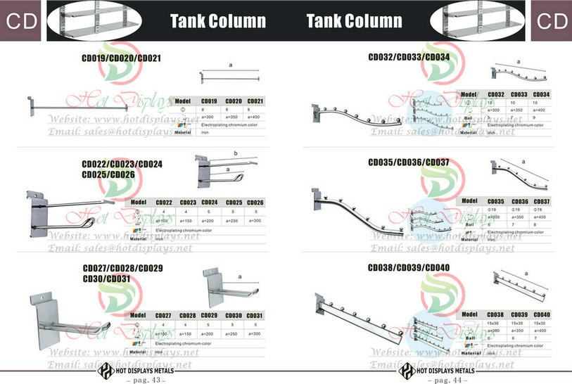 Custom Store Fixtures Clothes Racks Display Shelves in Tanzania Uganda Rwanda Burundi Seychelles P43 Tank Column