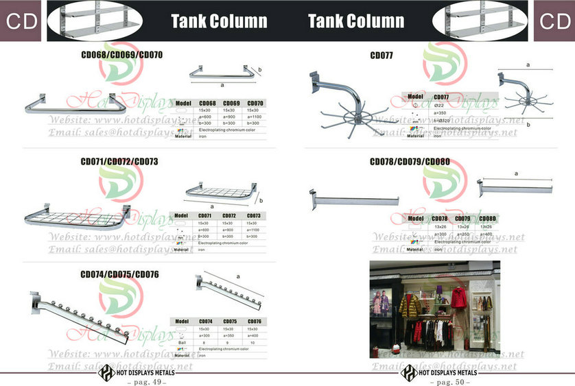 Custom Store Fixtures Clothes Racks Display Shelves in Senegal Gambian Mali Burkina Faso Guinea P49 Tank Column