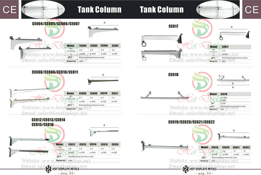 Custom Store Fixtures Clothes Racks Display Shelves in Liberia Cote d'Ivoire Ghana Tog Benin P53 Tank Column