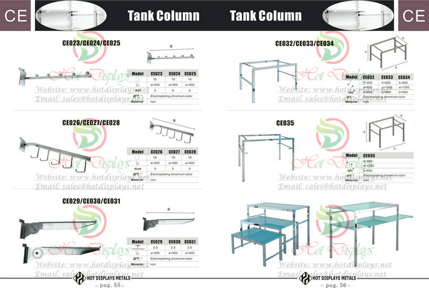Custom Store Fixtures Clothes Racks Display Shelves in Niger Nigeria Zambia Angola Zimbabwe P55 Tank Column