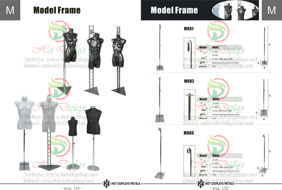 Custom Store Fixtures Clothes Racks Display Shelves Shopfittings in Panama Bahamas Cuba Jamaica Haiti P131 Model Frame