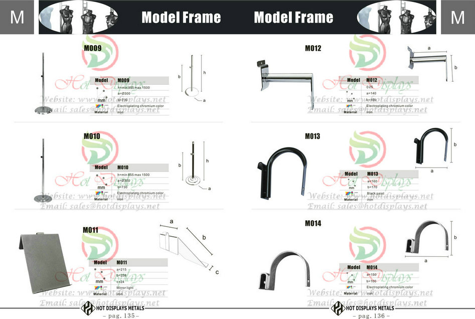 Custom Store Fixtures Clothes Racks Display Shelves Shopfittings in Grenada Barbados Trinidad and Tobago P135 Model Frame