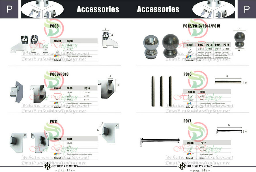 Custom Store Fixtures Clothes Racks Display Shelves Shopfittings in Colombia Venezuela Guyana Suriname P147 Accessories