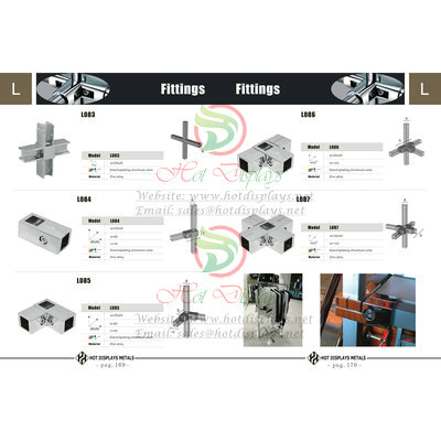 Custon Store Fixtrures Clothes Racks Display Shelves Stand Support Pipe Base Connectors Accessories P169 Fittings