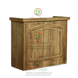 Retro Timber Platform Cashier Counter Storage Cabinet Clothes Rack Shoes Shelf  DP-FX29