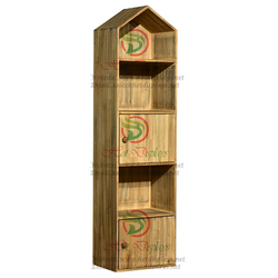 Floor Standing Clothes Rack with Timber Shoes Storage Canibets & Book Shelves DP-FX61