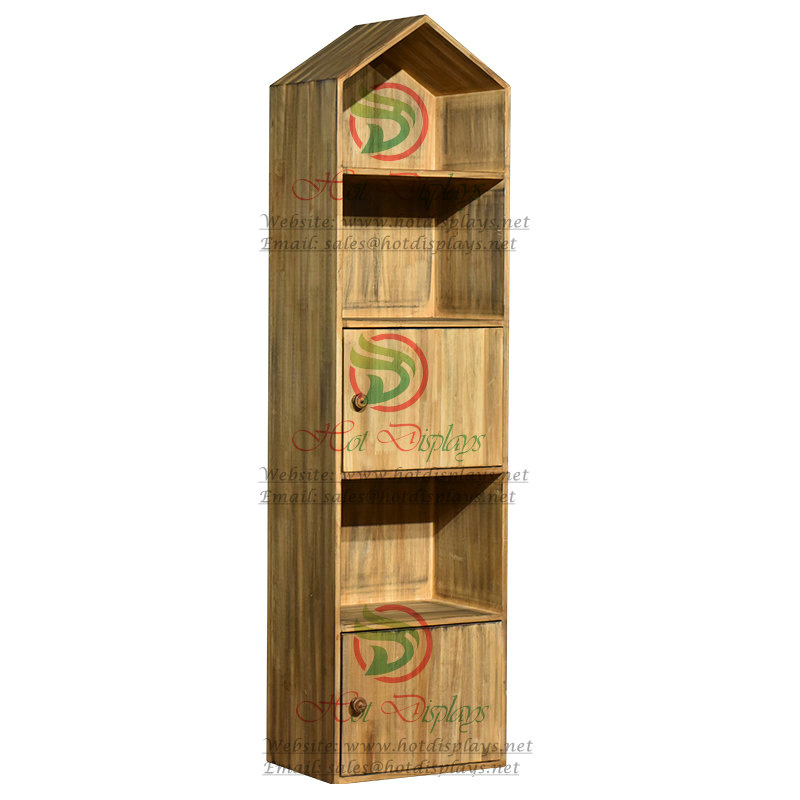 Floor Standing Clothes Rack with Timber Shoes Storage Canibets & Book Shelves DP-FX61
