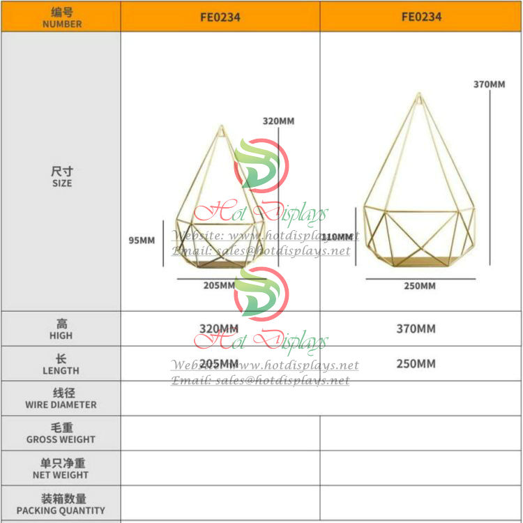 Iron Display Hook Racks FE0234